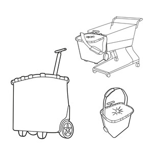 Сумка-тележка carrycruiser millefleurs