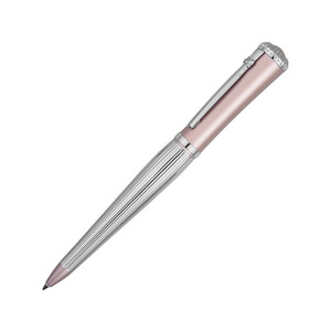 Ручка шариковая Nina Ricci модель «Esquisse Pink» в футляре, серебристый/розовый