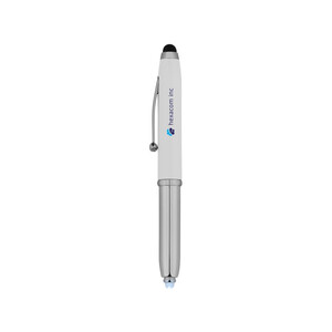 Ручка-стилус шариковая &quot;Xenon&quot;, белый, синие чернила