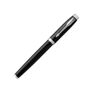 Ручка роллер Parker модель IM Core Black Chrome CT, черный/серебристый
