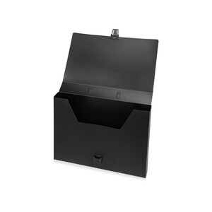 Папка-портфель A4 40 мм с замком 0.70 мм, черный