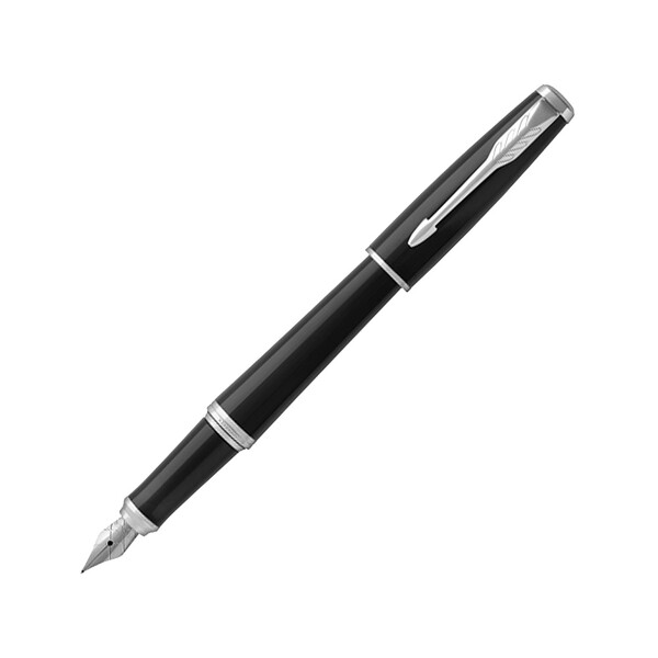 Перьевая ручка Parker (Паркер) Urban London Cab Black CT F, черный/серебристый