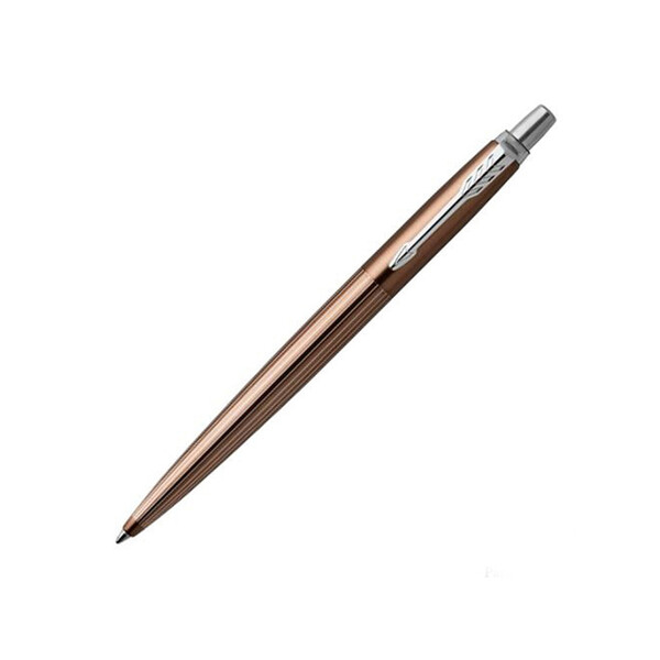 Шариковая ручка Parker Jotter Premium Carlisle Brown Pinstripe CT, коричневый