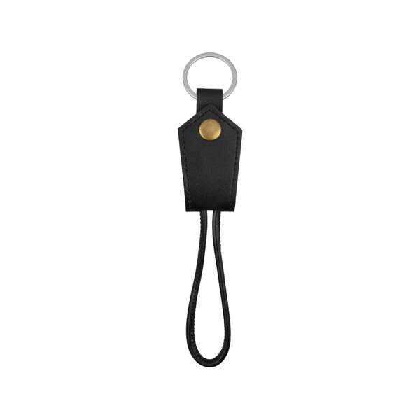 Кабель-брелок USB-MicroUSB «Pelle», черный