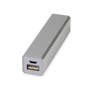 Портативное зарядное устройство &quot;Брадуэлл&quot;, 2200 mAh, серебристый