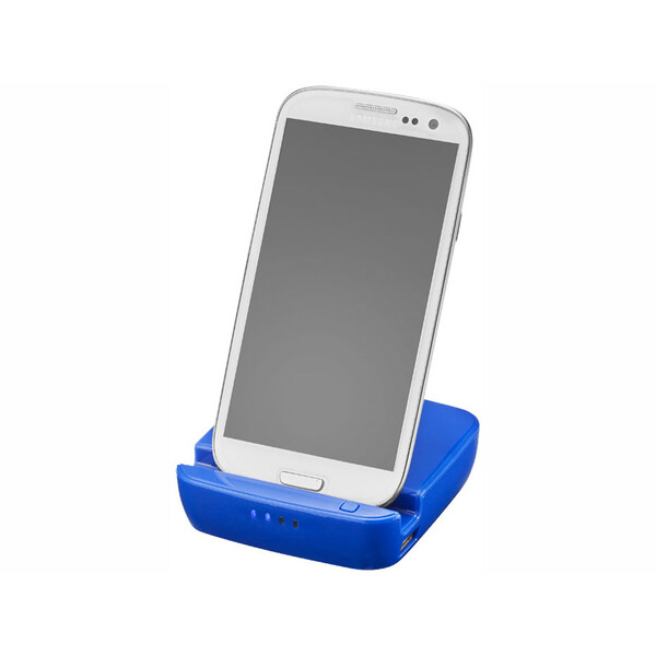 Портативное зарядное устройство-подставка для смартфона &quot;Forza&quot;, 2200 mAh, ярко-синий