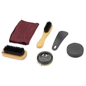 Набор аксессуаров для чистки обуви «Кэрролтон», черный, натуральный