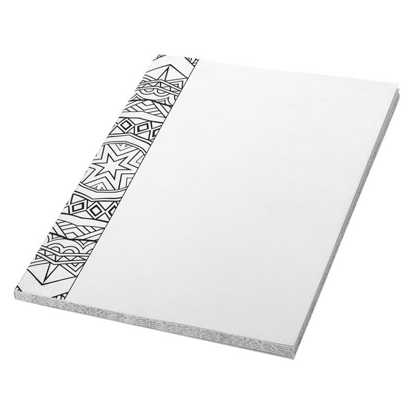 Блокнот А5 &quot;Doodle Colour Therapy&quot;, белый/черный
