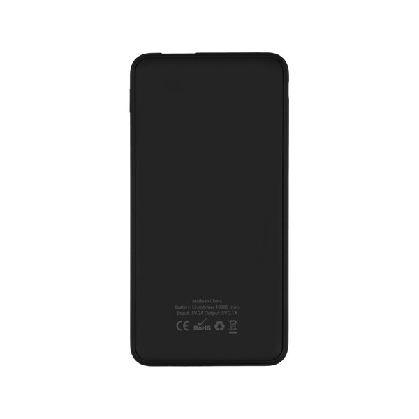 Портативное зарядное устройство «Shell Pro», 10000 mAh, черный