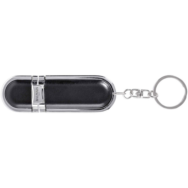Набор &quot;Bergerac&quot; в подарочной коробке: ручка роллер и флеш-карта USB 2.0 на 4 GB,  черные чернила
