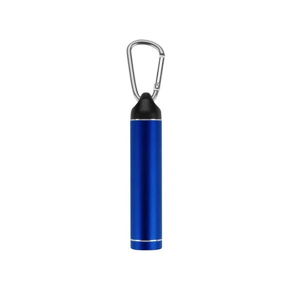 Портативное зарядное устройство &quot;Марс&quot; с карабином, 2600 mAh, синий