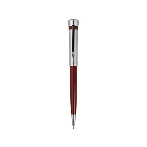 Ручка шариковая Nina Ricci модель «Legende Burgundy» в футляре, красный/серебристый