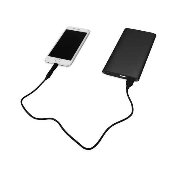 Портативное зарядное устройство &quot;Джет&quot; с 2-мя USB-портами, 8000 mAh, черный