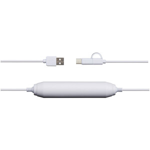 Портативное зарядное устройство, 2000 mAh/кабель 3 в 1, белый