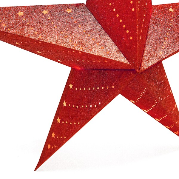 Led-светильник подвесной star 60 см., красный