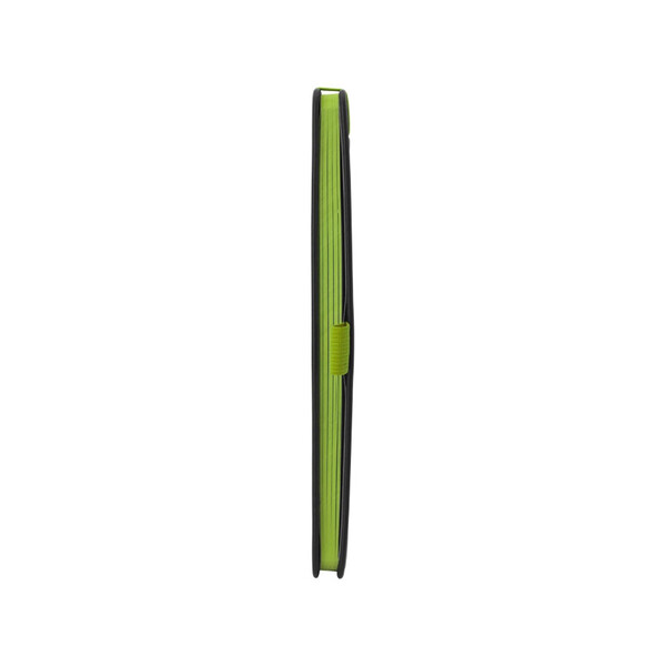 Блокнот Color edge A5, черный/лайм