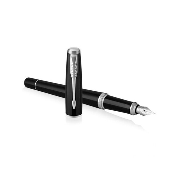 Перьевая ручка Parker (Паркер) Urban London Cab Black CT F, черный/серебристый