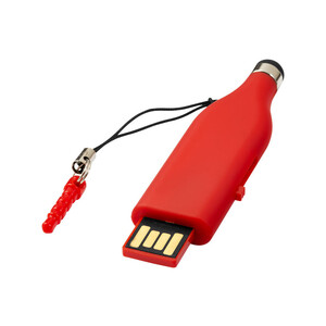 Флешка-стилус USB 2.0 на 2 Gb, красный