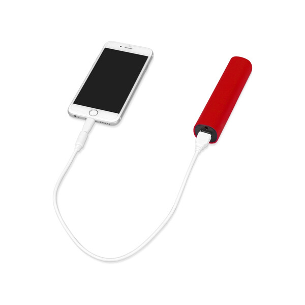 Портативное зарядное устройство &quot;Мьюзик&quot;, 5200 mAh, красный