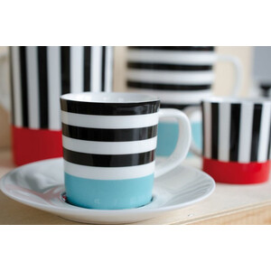 Чашка для эспрессо с блюдцем stripy