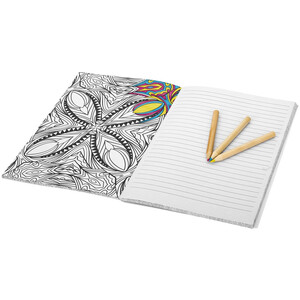 Блокнот А5 &quot;Doodle Colour Therapy&quot;, белый/черный