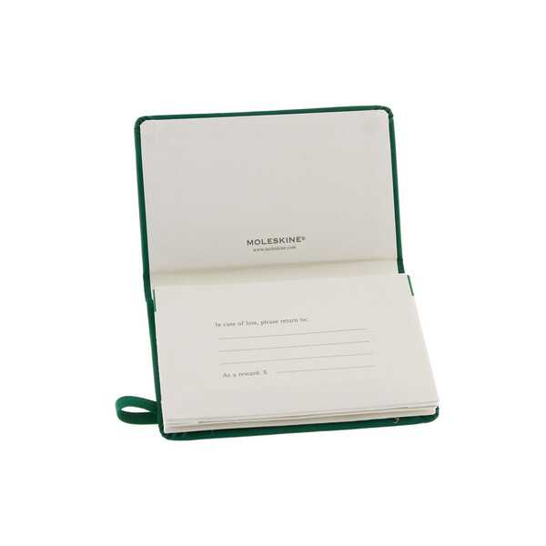 Папка Moleskine Portfolio (с кармашками), ХSmall (6,5x10,5см), зеленый