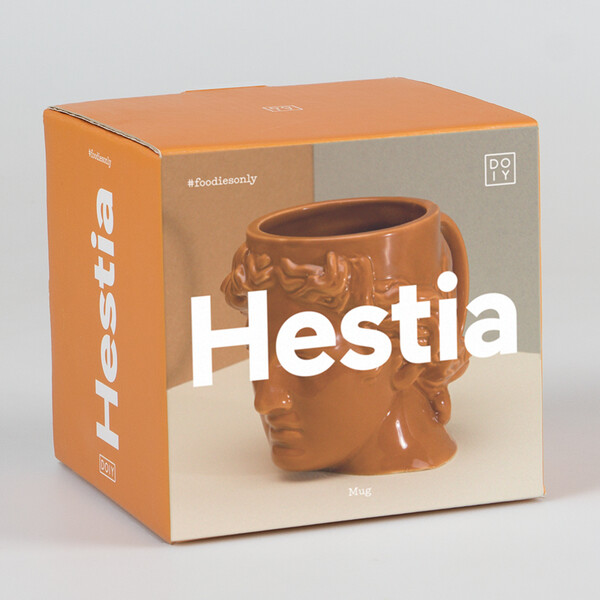 Кружка керамическая hestia оранжевая