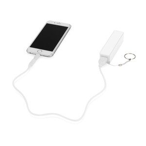 Портативное зарядное устройство &quot;Сатурн&quot;, 2200 mAh, белый