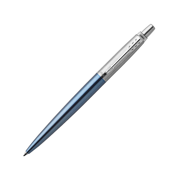 Шариковая ручка Parker Jotter Essential, Waterloo Blue CT, голубой/серебристый