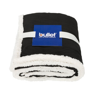 Плед из шерпы, черный