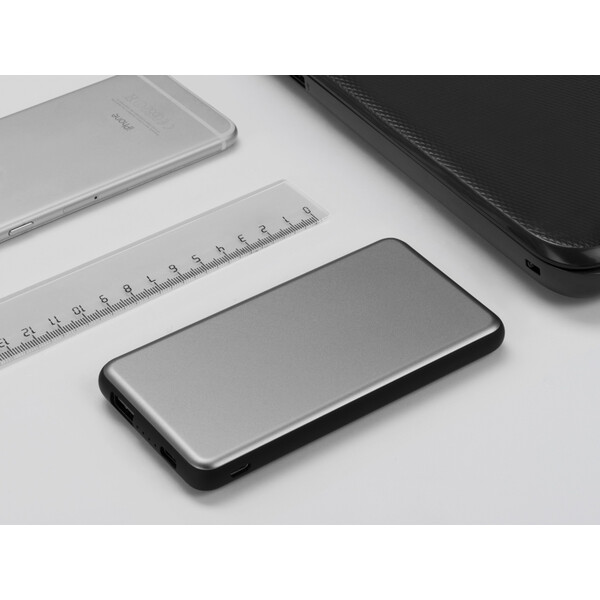 Портативное зарядное устройство «Shell Pro», 10000 mAh, серебристый