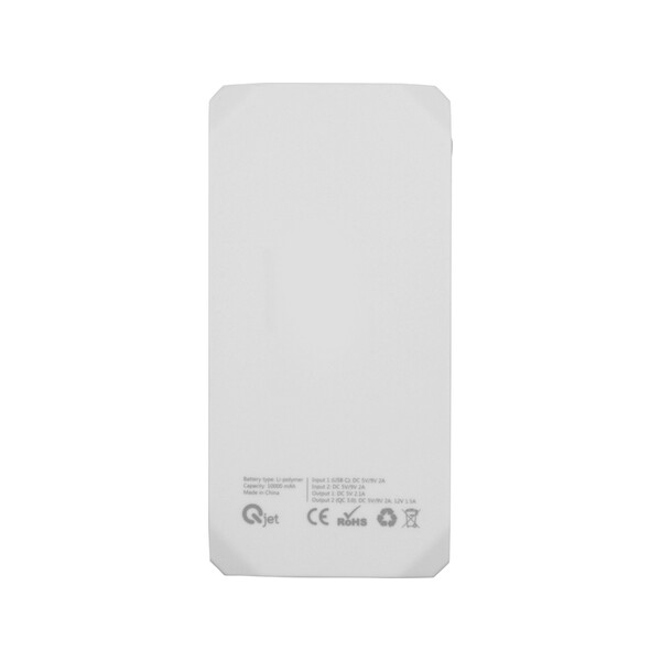 Портативное зарядное устройство &quot;Quickr&quot; с функцией быстрой зарядки, 10000 mAh, серый