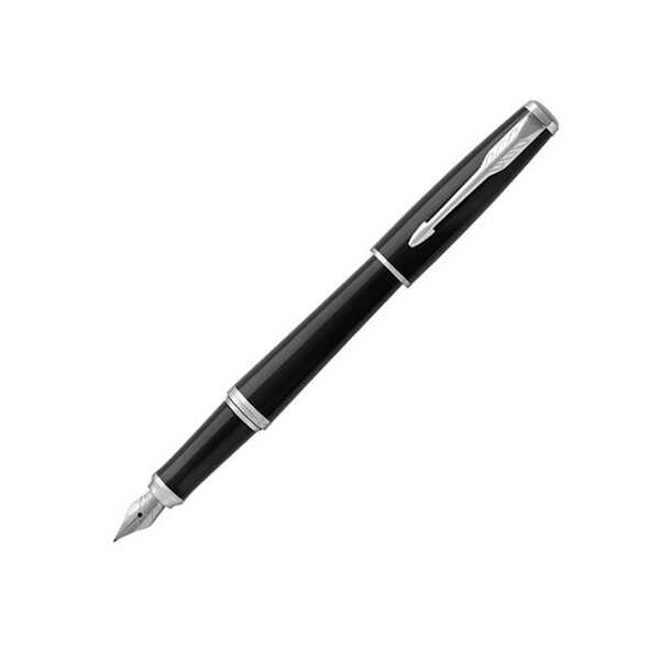 Перьевая ручка Parker (Паркер) Urban London Cab Black CT F, черный/серебристый