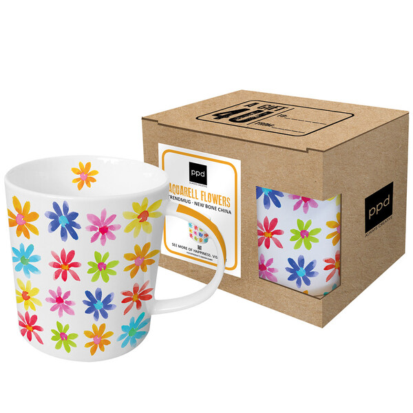 Кружка aquarell flowers 350 мл