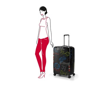 Чемодан 4-х колесный suitcase l (95л) 