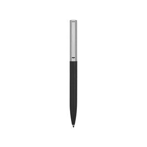 Ручка металлическая soft-touch шариковая «Tally» с зеркальным слоем, серебристый/черный