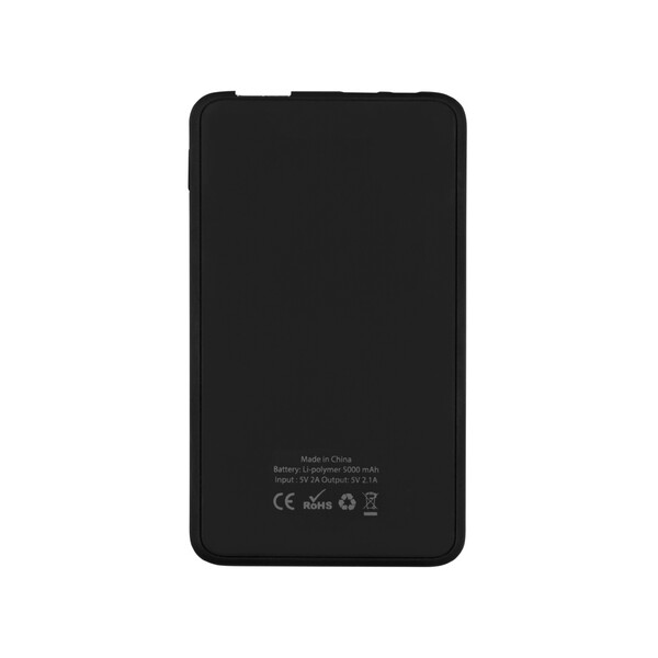 Портативное зарядное устройство «Shell», 5000 mAh, черный