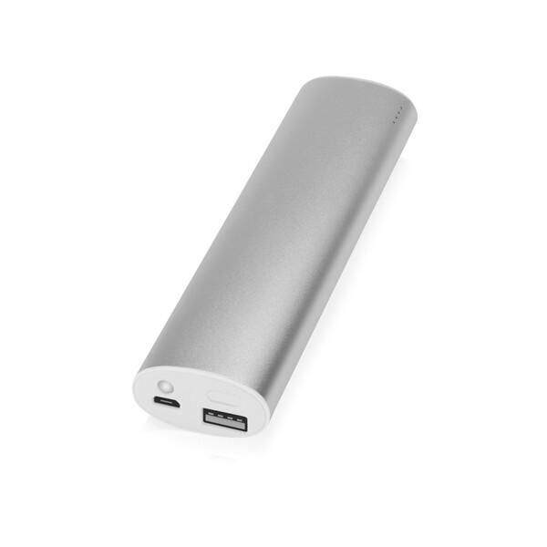 Портативное зарядное устройство &quot;Спайк&quot;, 8000 mAh, серебристый