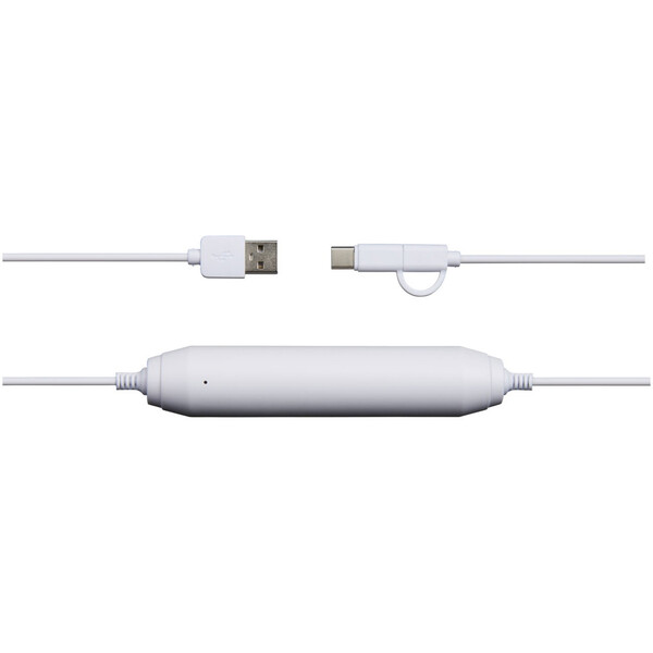 Портативное зарядное устройство, 2000 mAh/кабель 3 в 1, белый