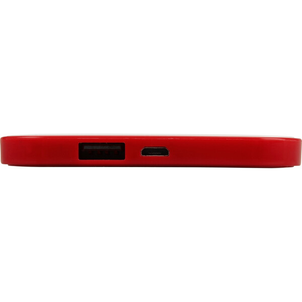 Портативное зарядное устройство (power bank) &quot;Квадрум&quot;, 2600 mAh, красный