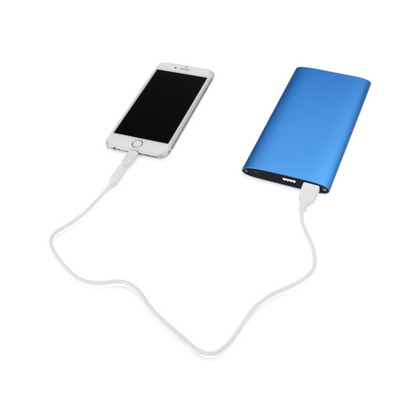 Портативное зарядное устройство &quot;Джет&quot; с 2-мя USB-портами, 8000 mAh, синий