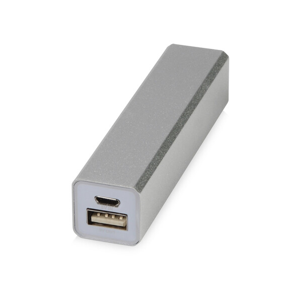Портативное зарядное устройство &quot;Брадуэлл&quot;, 2200 mAh, серебристый