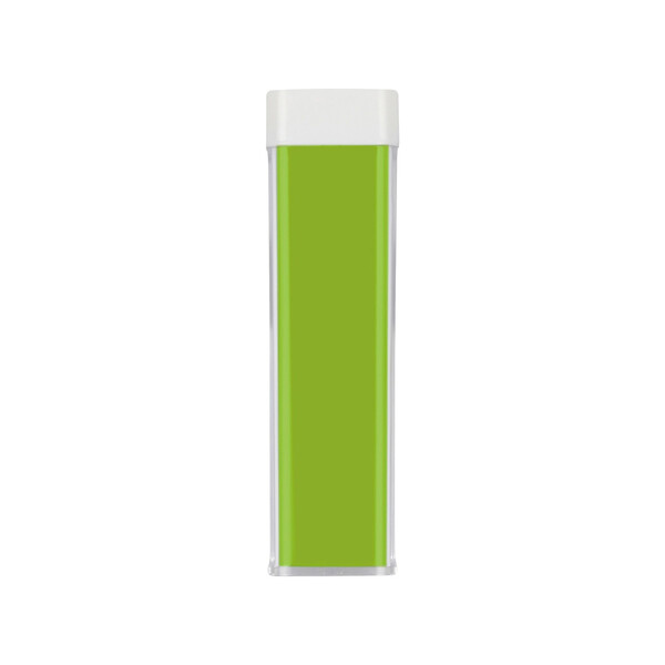 Портативное зарядное устройство Ангра, 2200 mAh, зеленое яблоко