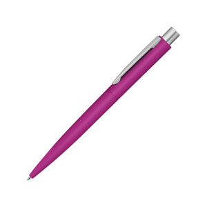 Ручка шариковая металлическая LUMOS soft-touch, розовый