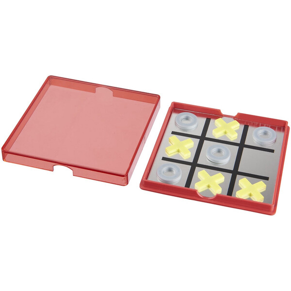 Магнитная игра Winnit tic tac toe, красный прозрачный