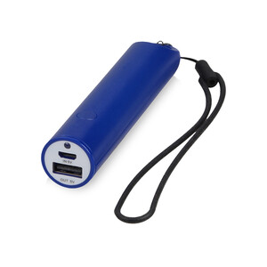 Портативное зарядное устройство на шнурке, 2200 mAh, синий