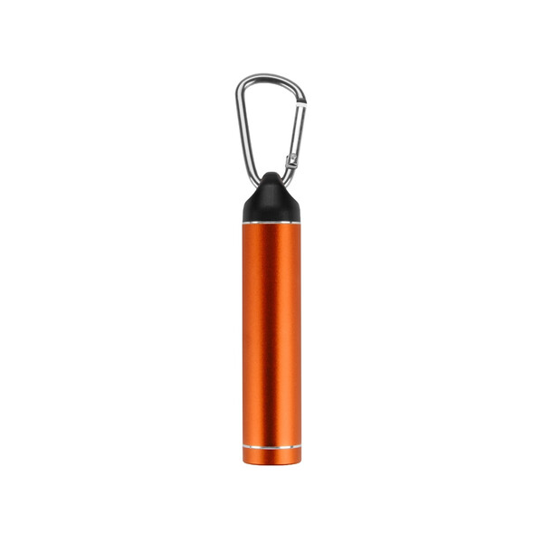 Портативное зарядное устройство &quot;Марс&quot; с карабином, 2600 mAh, оранжевый