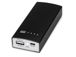 Портативное зарядное устройство &quot;Блэк&quot;, 5000 mAh, черный