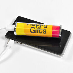 Универсальное зарядное устройство &quot;RollUp&quot; (2200mAh) под полноцветную вставку,9,5х2,6 см,пластик